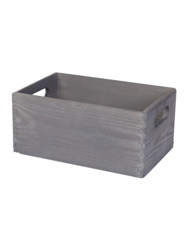 Drewniana Skrzynka S-05 / 13,5x30x20 cm - Szara