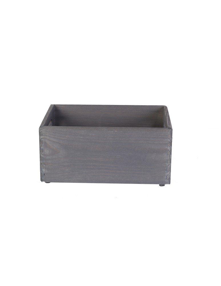Skrzynie i skrzynki drewniane - Drewniana Skrzynka S-05 / 13,5x30x20 cm - Szara - produkt b2b.wamar.biz 3