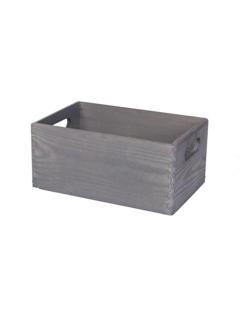 Skrzynie i skrzynki drewniane - Drewniana Skrzynka S-05 / 13,5x30x20 cm - Szara - produkt b2b.wamar.biz 4