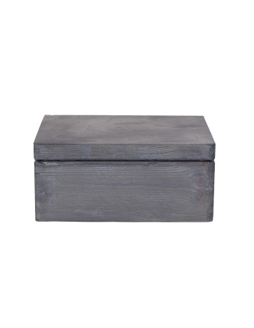 Skrzynie i skrzynki drewniane - Drewniana Skrzynka z wiekiem S-06 / 13,5x30x20 cm - Szara - product 3