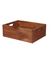 Drewniana Skrzynka S-07 / 13,5x40x30 cm - Brązowa