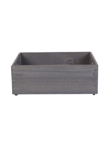 Skrzynie i skrzynki drewniane - Drewniana Skrzynka S-07 / 13,5x40x30 cm - Szara - product 3