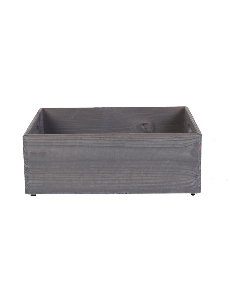 Skrzynie i skrzynki drewniane - Drewniana Skrzynka S-07 / 13,5x40x30 cm - Szara - product b2b.wamar.biz 3