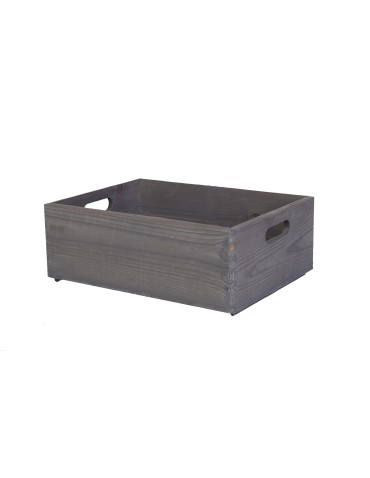 Skrzynie i skrzynki drewniane - Drewniana Skrzynka S-07 / 13,5x40x30 cm - Szara - product 4