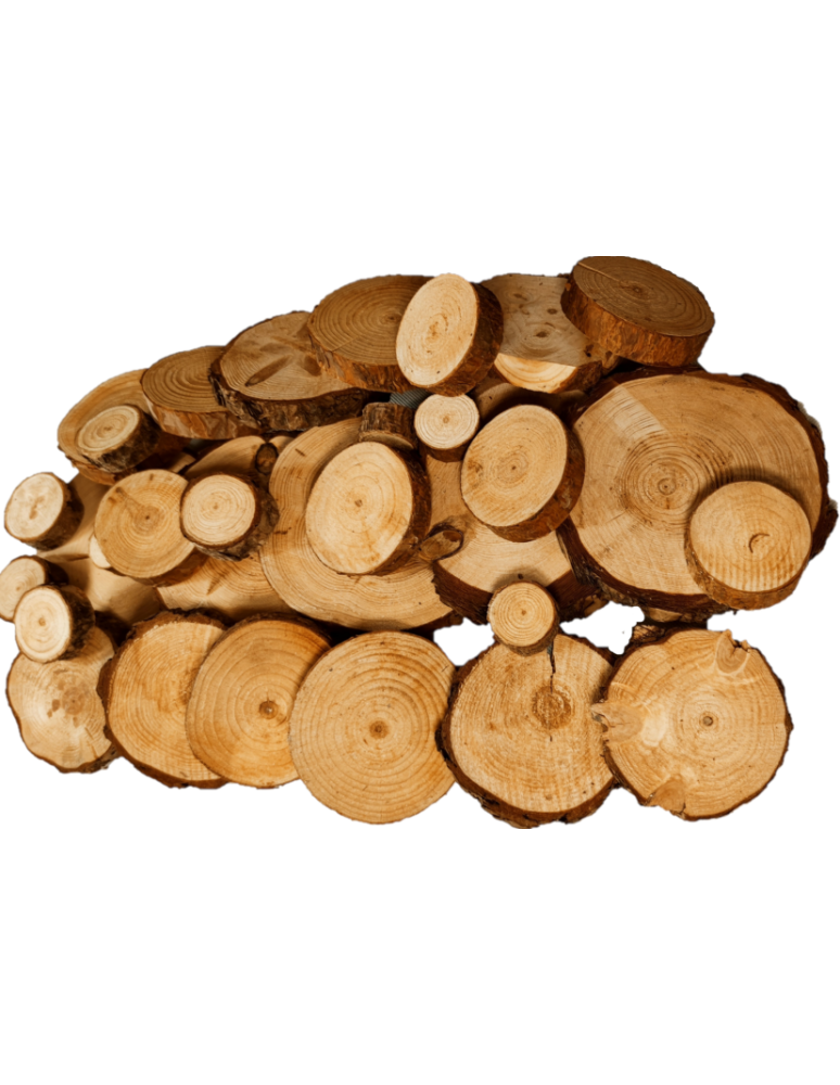 Plastry Drewna - Zestaw Plastrów 2,5 kg /śr. 6-16 cm/ Drewno Polskich Lasów (mix) - produkt b2b.wamar.biz 3