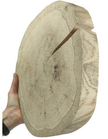 Okorowany Plaster Dębu 25-30 cm/ gr. 4 cm/ Szlifowany