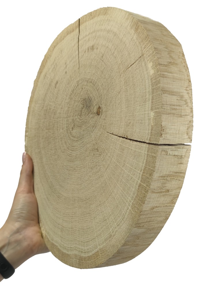 Plastry Okrągłe - Okorowany Plaster Dębu 25-30 cm/ gr. 4 cm/ Szlifowany - product b2b.wamar.biz 5