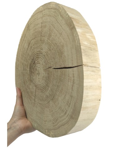 Okorowany Plaster Dębu 25-30 cm/ gr. 5 cm/ Szlifowany