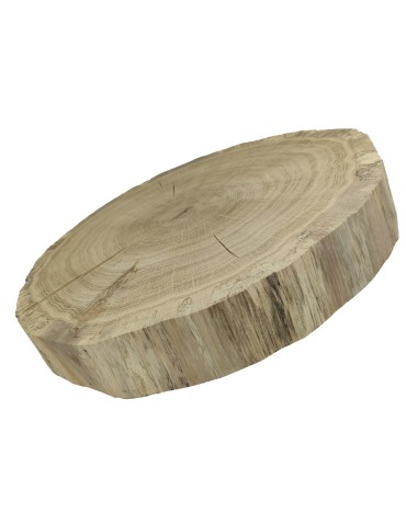 Plastry Okrągłe - Okorowany Plaster Dębu 35-40 cm/ gr. 6 cm/ Szlifowany - product 3