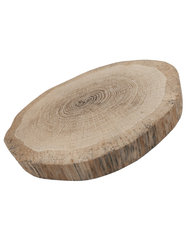 Plastry Okrągłe - Okorowany Plaster Dębu 15-20 cm/ gr. 2 cm/ Szlifowany - produkt b2b.wamar.biz 2