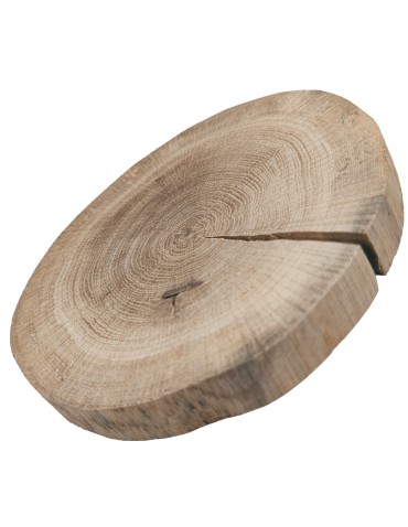 Plastry Okrągłe - Okorowany Plaster Dębu 15-20 cm/ gr. 2 cm/ Szlifowany - produkt 4