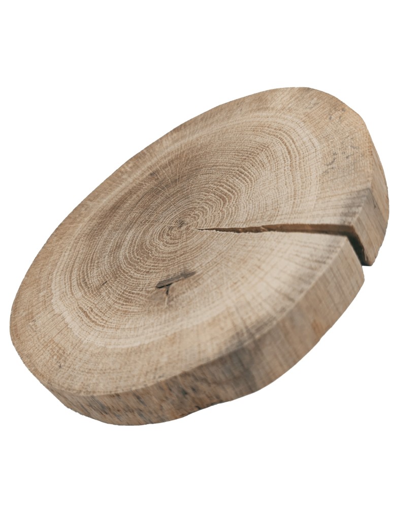 Plastry Okrągłe - Okorowany Plaster Dębu 15-20 cm/ gr. 2 cm/ Szlifowany - produkt b2b.wamar.biz 4