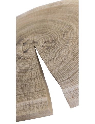 Plastry Okrągłe - Okorowany Plaster Dębu 15-20 cm/ gr. 2 cm/ Szlifowany - produkt 5