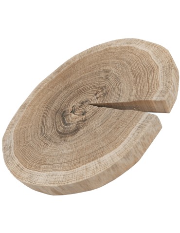 Plastry Okrągłe - Okorowany Plaster Dębu 20-25 cm/ gr. 2 cm/ Szlifowany - product 4