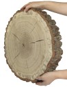 Plaster Dębu 35-40 cm/ gr. 6 cm/ Szlifowany z Korą