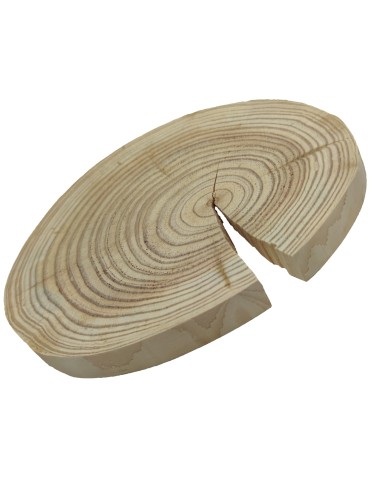 Plastry Okrągłe - Okorowany Plaster Modrzewia 15-20 cm/ gr. 2 cm/ Szlifowany - product 3