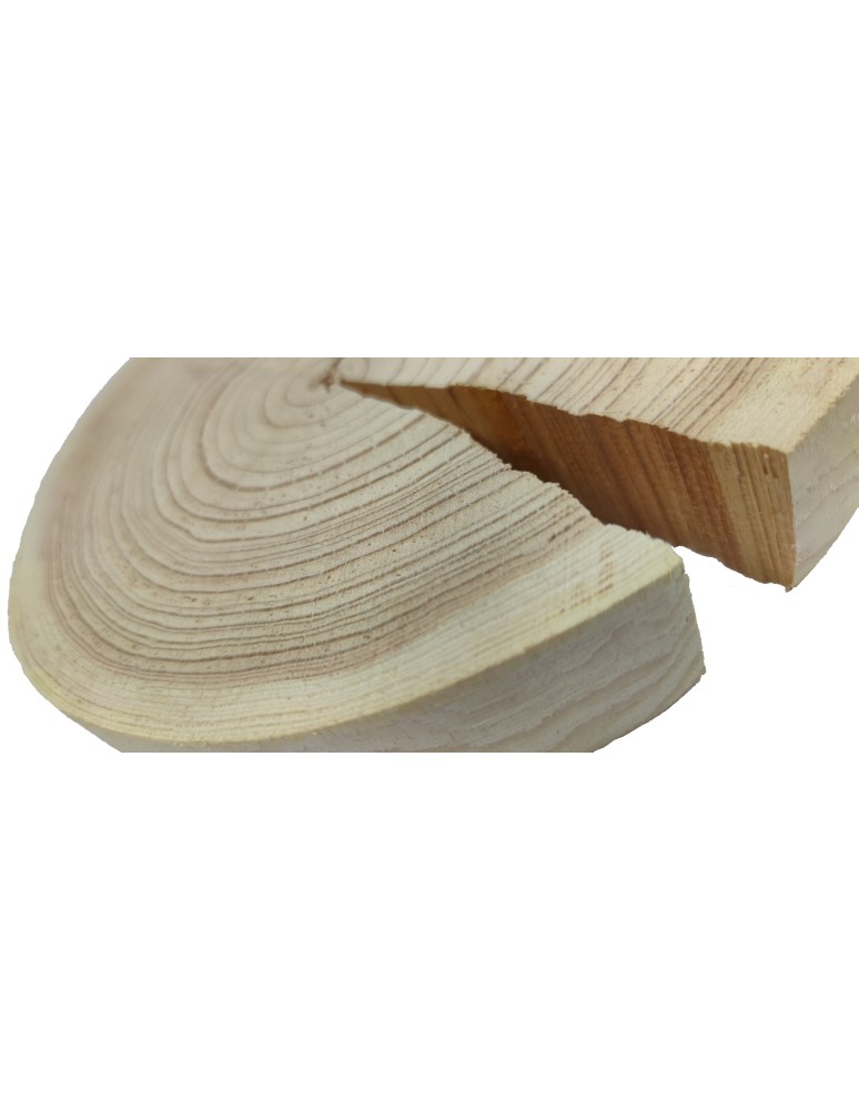 Plastry Okrągłe - Okorowany Plaster Modrzewia 20-25 cm/ gr. 3 cm/ Szlifowany - product b2b.wamar.biz 3