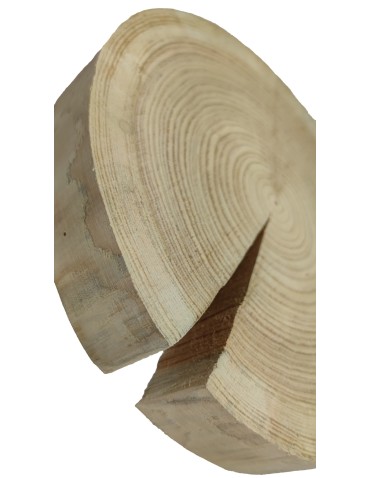 Plastry Okrągłe - Okorowany Plaster Modrzewia 20-25 cm/ gr. 4 cm/ Szlifowany - product 3