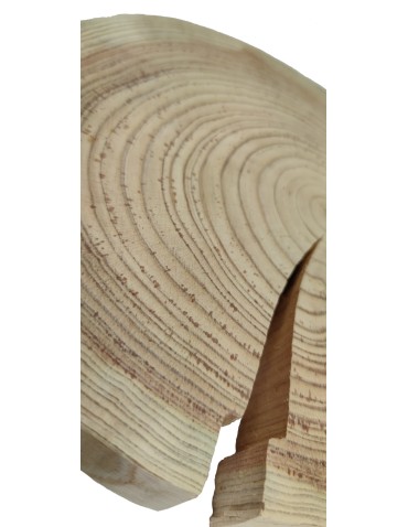 Plastry Okrągłe - Okorowany Plaster Modrzewia 25-30 cm/ gr. 4 cm/ Szlifowany - product 3