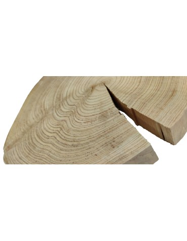 Plastry Okrągłe - Okorowany Plaster Modrzewia 30-35 cm/ gr. 4 cm/ Szlifowany - produkt 3