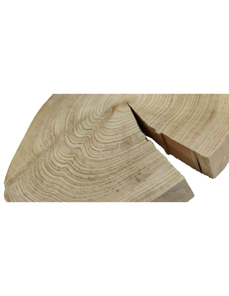 Plastry Okrągłe - Okorowany Plaster Modrzewia 30-35 cm/ gr. 4 cm/ Szlifowany - produkt b2b.wamar.biz 3