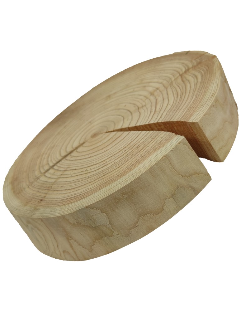 Plastry Okrągłe - Okorowany Plaster Modrzewia 30-35 cm/ gr. 5 cm/ Szlifowany - product b2b.wamar.biz 3