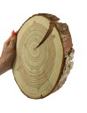 Plaster Modrzewia 20-25 cm/ gr. 4 cm/ Szlifowany z Korą