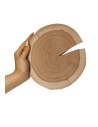 Okorowany Plaster Czeremchy 15-20 cm/ gr. 2 cm/ Szlifowany