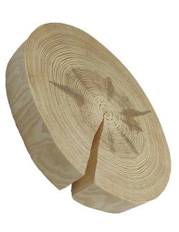 Okorowany Plaster Sosny 25-30 cm/ gr. 3,5 cm/ Szlifowany - product 2