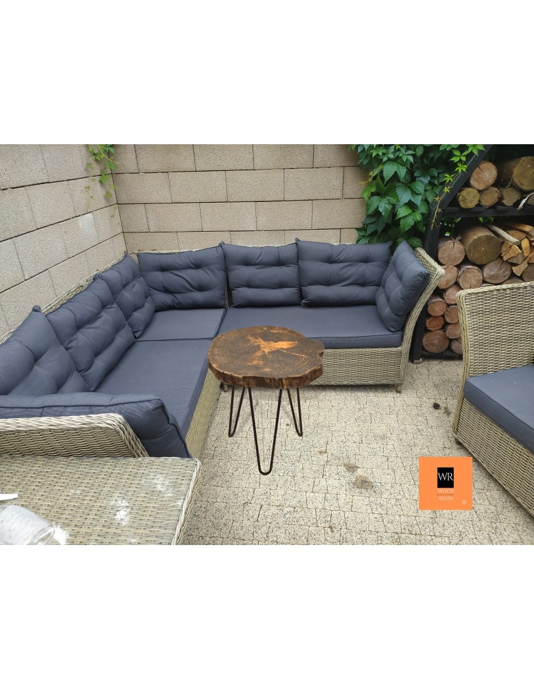 Plastry Drewna - Stół żywiczny Graphite Streams 035019 - nogi 43 cm - product b2b.wamar.biz 3