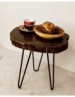 Stół żywiczny Graphite Streams 035019 - nogi 43 cm - product 2