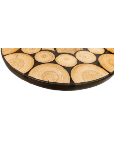 Plastry Drewna - Stół żywiczny Heart of Darkness 071707 - nogi 40 cm - produkt 7