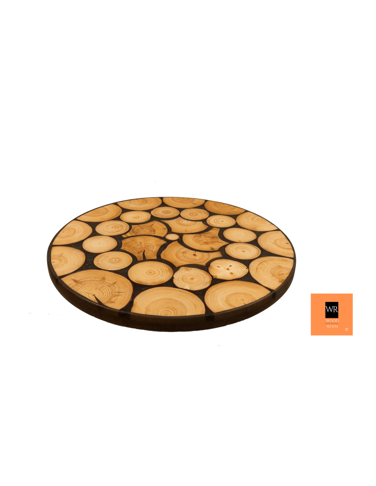 Plastry Drewna - Stół żywiczny Heart of Darkness 071707 - nogi 40 cm - produkt b2b.wamar.biz 5