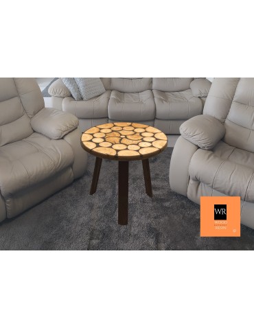 Plastry Drewna - Stół żywiczny Heart of Darkness 071707 - nogi 40 cm - produkt 3