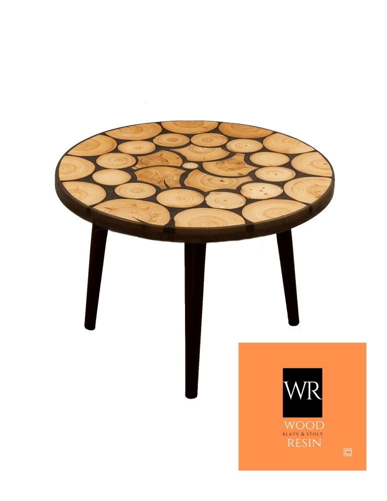 Plastry Drewna - Stół żywiczny Heart of Darkness 071707 - nogi 35 cm - produkt b2b.wamar.biz 2