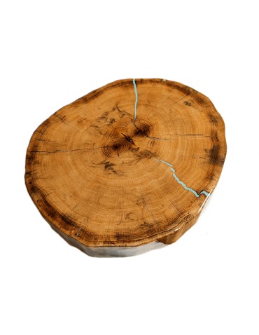 Plastry Drewna - Stół żywiczny Smoke and Owl Unikat 084634 - nogi 50 cm - produkt 4