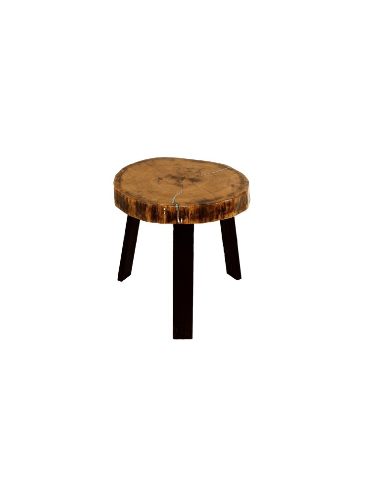 Plastry Drewna - Stół żywiczny Smoke and Owl Unikat 084634 - nogi 50 cm - product b2b.wamar.biz 1