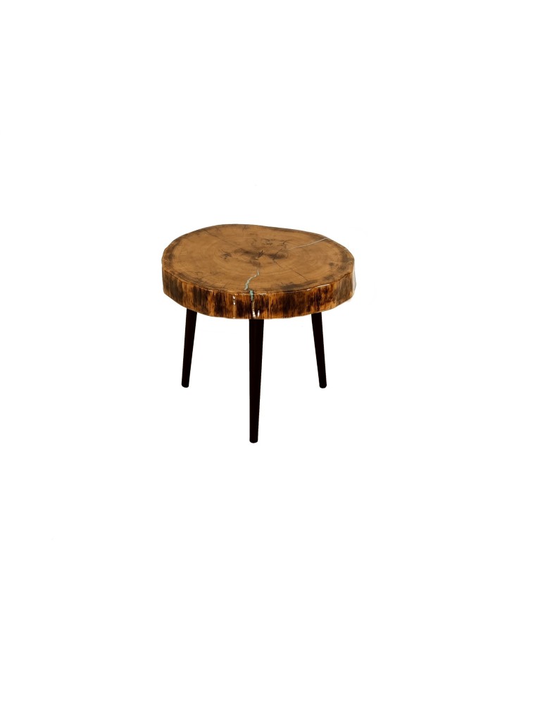 Plastry Drewna - Stół żywiczny Smoke and Owl Unikat 084634 - nogi 35 cm - product b2b.wamar.biz 1