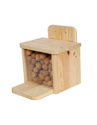 Karmniki i domki - Drewniany karmnik dla wiewiórek - Naturalny - product 3