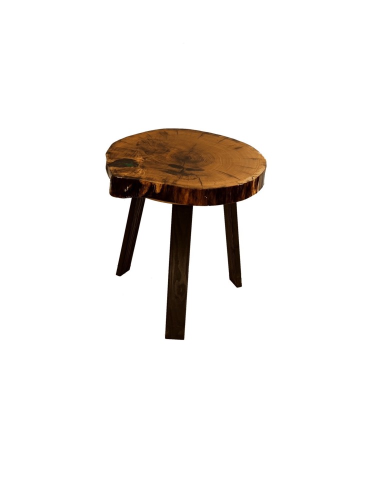 Plastry Drewna - Stół żywiczny Heather Pearl Unikat 090305 - nogi 50 cm - product b2b.wamar.biz 1