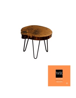 Stół żywiczny Heather Pearl Unikat 090305 - nogi 45 cm - product 2