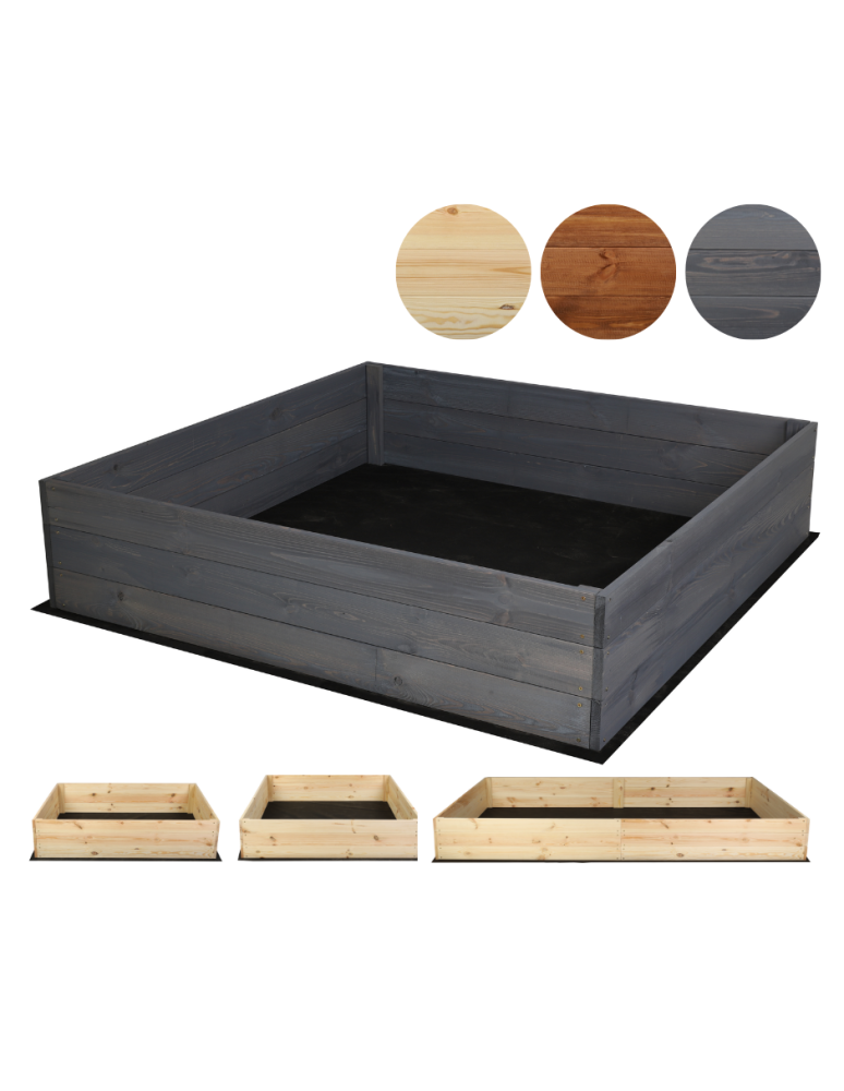 Grządki i Warzywniaki - Skrzynia ogrodowa ZP06 /27x120x117 cm/ Szara - product b2b.wamar.biz 1
