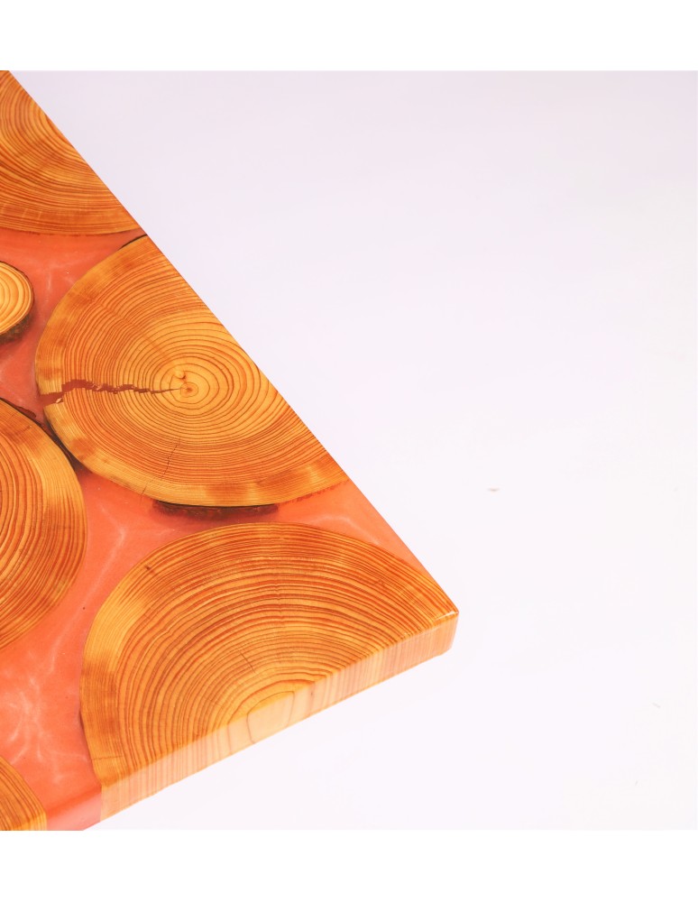 Plastry Drewna - Blat żywiczny Red Hard Candy Unikat 104722 - produkt b2b.wamar.biz 4