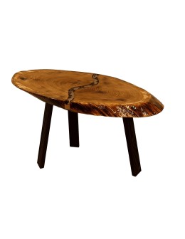 Stół żywiczny Coffee Stream Unikat 112415 - nogi 50 cm