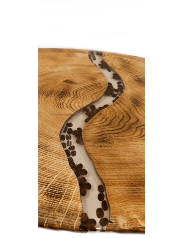 Plastry Drewna - Stół żywiczny Coffee Stream Unikat 112415 - nogi 43 cm - product 7
