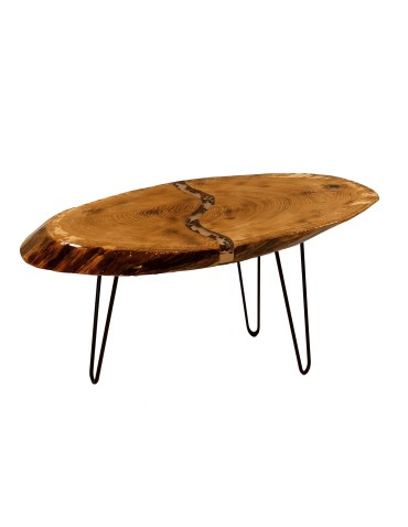 Stół żywiczny Coffee Stream Unikat 112415 - nogi 43 cm