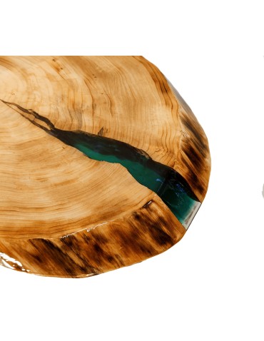 Plastry Drewna - Stół żywiczny Sea Lion Unikat 113931 - nogi 40 cm - produkt 4