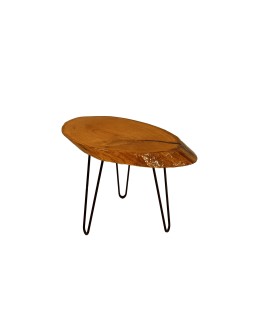 Stół żywiczny Pearl Fisherman Unikat 120449 - nogi 43 cm