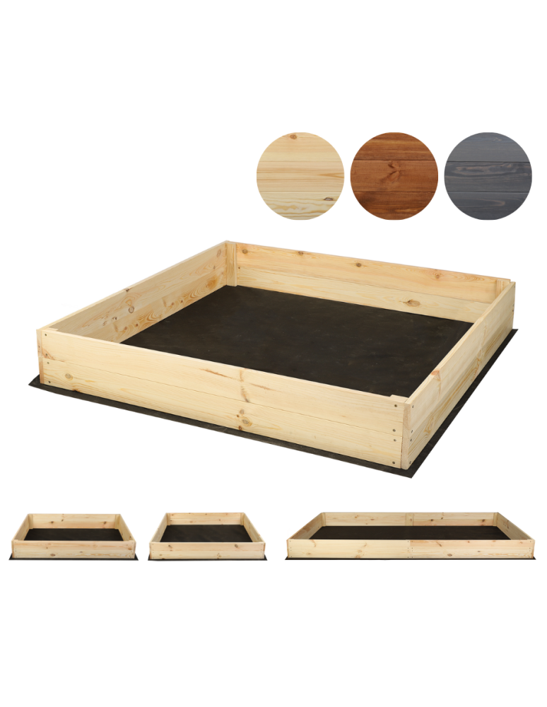 Grządki i Warzywniaki - Skrzynia ogrodowa ZP06 /18x120x117 cm/ Naturalna - product b2b.wamar.biz 1