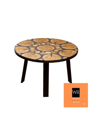 Stół żywiczny Graphite Nymph Unikat 122811 - nogi 40 cm - product 2